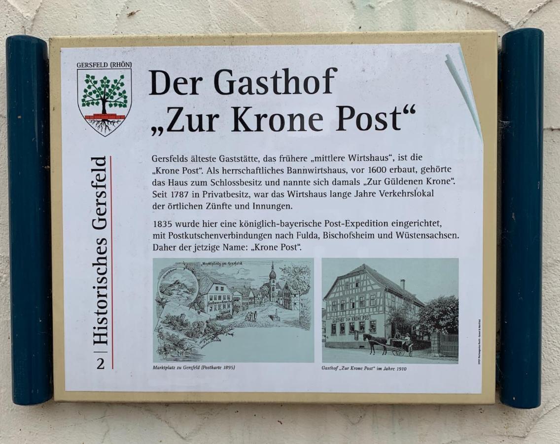 Hotel Krone Post Gersfeld Zewnętrze zdjęcie